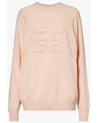 Givenchy - Logo-appliqué Relaxed-fit Cashmere Knitted Jumper - Lyst