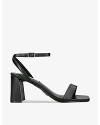 Steve Madden - Luxe Open-toe Faux-leather Heeled Sandals - Lyst