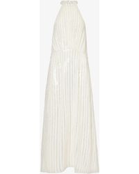 RIXO London - Vivienne Sequin-embellished Woven Maxi Dress - Lyst
