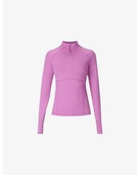 Sweaty Betty - Pro Run Half-Zip Stretch-Woven Jacket - Lyst