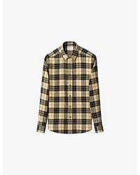 Eton - Checked Casual-Fit Cotton-Flannel Shirt - Lyst