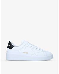 Golden Goose - Pure Star 10283 Low-top Leather And Suede Trainers - Lyst