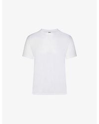 Skims - Crewneck Short-Sleeve Cotton-Jersey T-Shirt - Lyst