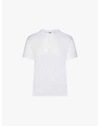 Skims - Crewneck Short-Sleeve Cotton-Jersey T-Shirt - Lyst