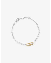 Astley Clarke - Astley Clake X Laura Jackson Link 18Ct-Plated 925 Sterling- And Sapphire Bracelet - Lyst