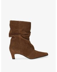 Steve Madden - Vexa Suede Heeled Ankle Boots - Lyst