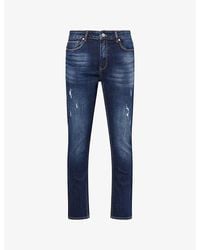 Arne - Br/>Distressed Slim-Fit Denim Jeans - Lyst