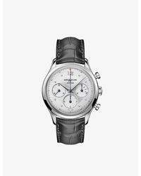 Montblanc - 128670 Heritage Stainless-steel And Alligator-embossed Leather Automatic Watch - Lyst