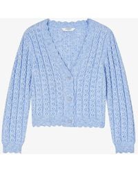 LK Bennett - Coleen Cable-weave Knitted Cardigan X - Lyst