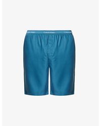 Calvin Klein - Branded-waistband Woven Pyjama Short - Lyst