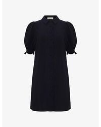 Phase Eight - Candice Scallop-Trim Woven Mini Dress - Lyst