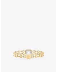 Apm Monaco - Soleil Éclat 18Ct- Plated Alloy And Cubic Zirconia Bracelet - Lyst