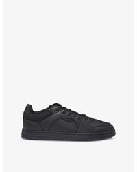 HUGO - Brand-Print Faux-Leather Low-Top Trainers - Lyst