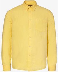 Vilebrequin - Caroubis Brand-embroidered Regular-fit Linen Shirt - Lyst