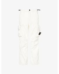Stone Island - Compass-Badge Ripstop Cotton-Blend Cargo Trousers - Lyst