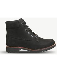 timberland slim premium 6 inch boots black rose gold rand
