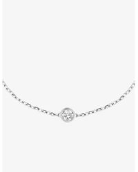Cartier - D'amour Small 18ct White-gold And 0.09ct Round-cut Diamond Bracelet - Lyst