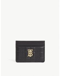 Burberry - Lola Logo-plaque Leather Card Holder - Lyst