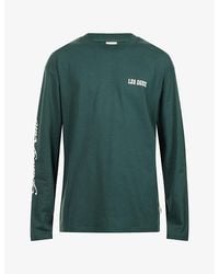 Les Deux - Woods Long-Sleeve Cotton-Jersey T-Shirt - Lyst