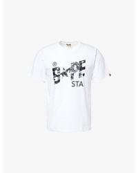 A Bathing Ape - Bape Sta Camo-Logo Cotton-Jersey T-Shirt - Lyst