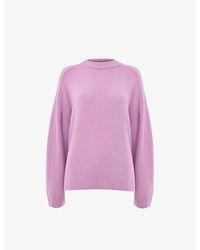 Whistles - Relaxed-Fit Seam-Detail Knitted Jumper - Lyst