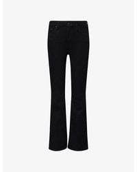 Mother - The Weekender Flared-Leg Mid-Rise Denim-Blend Jeans - Lyst