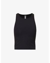 Vuori - Mudra Brand-Patch Stretch-Jersey Top - Lyst