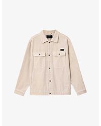 AllSaints - Castleford Relaxed-Fit Corduroy Organic-Cotton Overshirt - Lyst