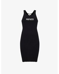 Fiorucci - Angolo Brand-print Wool Midi Dress - Lyst