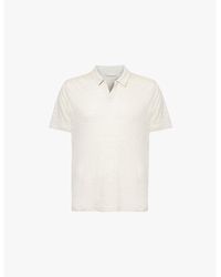 Onia - Shaun Short-Sleeve Linen Polo Shirt - Lyst