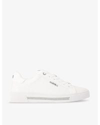 Carvela Kurt Geiger - Diamond Low-Top Faux Leather Trainers - Lyst