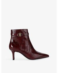 Kurt Geiger - Kensington Leather Heeled Ankle Boots - Lyst