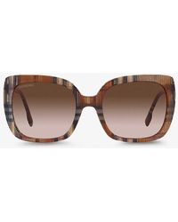 Burberry - Be4323 Caroll Square-frame Acetate Sunglasses - Lyst