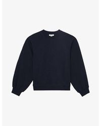 Reiss - Charlie Round-Neck Cotton-Blend Sweatshirt - Lyst