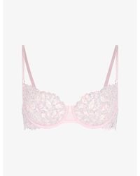 Savage x Fenty - Savage Not Sorry Printed Unlined Lace Balconette Bra - Lyst