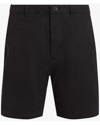 AllSaints - Neiva Mid-rise Cotton-blend Shorts - Lyst