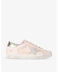Golden Goose - Superstar 25733 Pearl-embellished Leather Low-top Trainers - Lyst