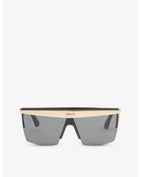 Versace - Ve2254 Shield-frame Metal Sunglasses - Lyst