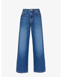 Jeanerica - Belum Wide-leg High-rise Recycled-cotton Denim Jeans - Lyst