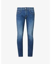 Replay - Anbass Hyperflex Tapered-leg Slim-fit Stretch-denim Jeans - Lyst