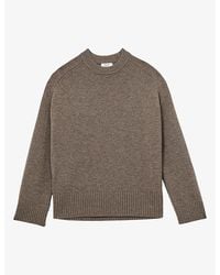 Reiss - Riley Long-Sleeve Wool And Cashmere Jumper - Lyst