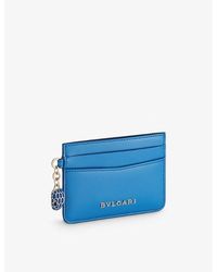 BVLGARI - Serpenti Forever Snakehead-charm Leather Card Holder - Lyst