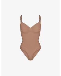 Skims - Sculpt Ruched Stretch-Woven Body Xxxxl - Lyst