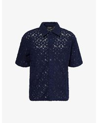 Daily Paper - Lace Shield Short-Sleeve Knitted Shirt - Lyst