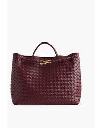 Bottega Veneta - Andiamo Large Leather Top-handle Bag - Lyst