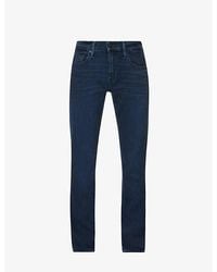 PAIGE - Federal Slim-Fit Stretch-Cotton Jeans - Lyst