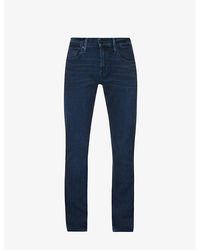 PAIGE - Federal Slim-fit Stretch-cotton Jeans - Lyst