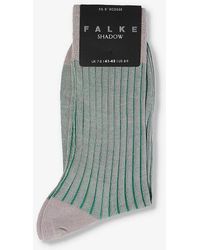 FALKE - Shadow Branded-sole Cotton-blend Socks - Lyst