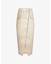 Frankie Shop - Nan Crossover Faux-leather Maxi Skirt - Lyst