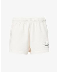 Sporty & Rich - Ny Health Disco Cotton Shorts - Lyst